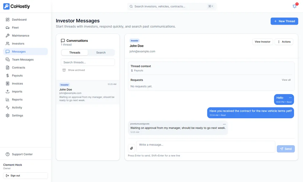 Investor Messaging