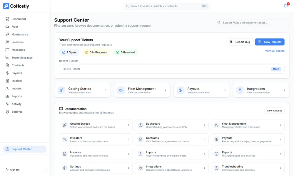 Support Center
